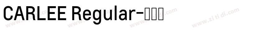 CARLEE Regular字体转换